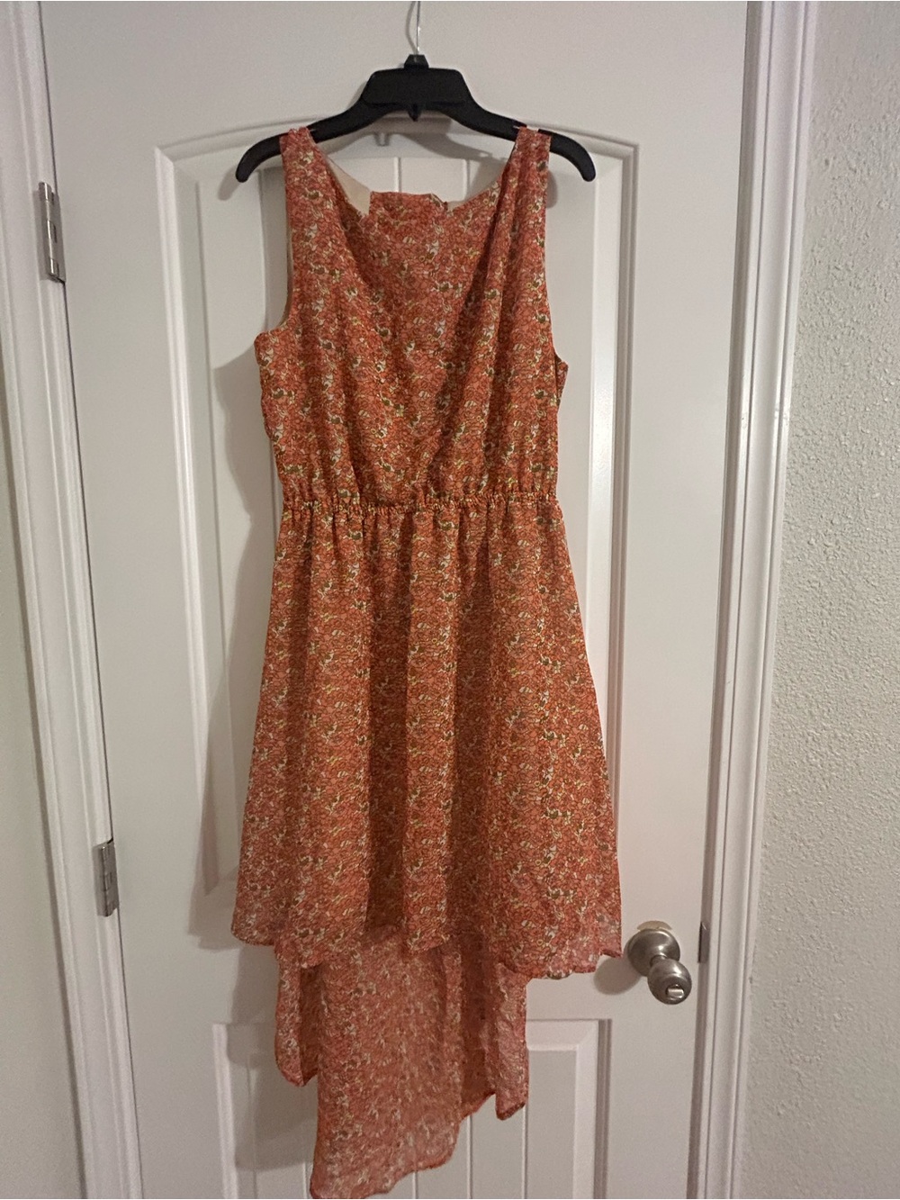 Liberty Love Orange Floral Hi-Low Dress